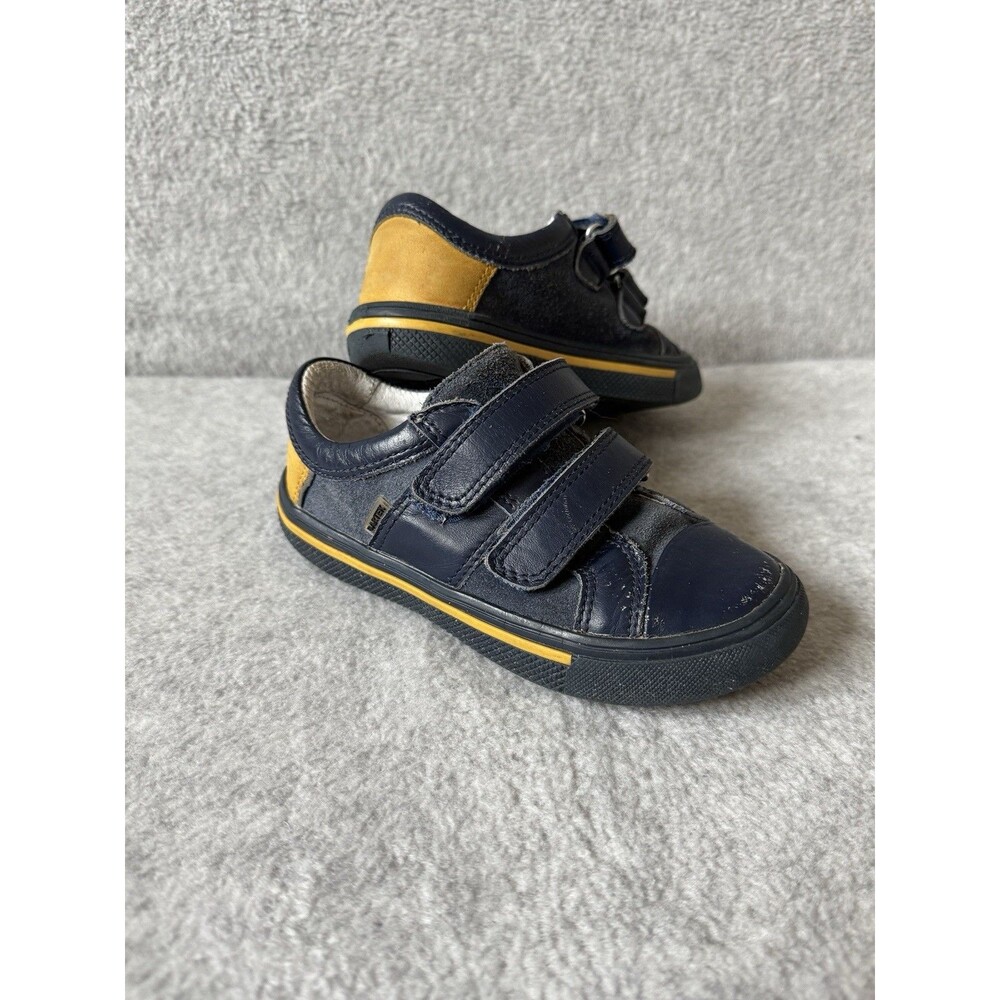 Bartek Leather Shoes Boys 27 Blue Easy On Closure Slip On School Casual